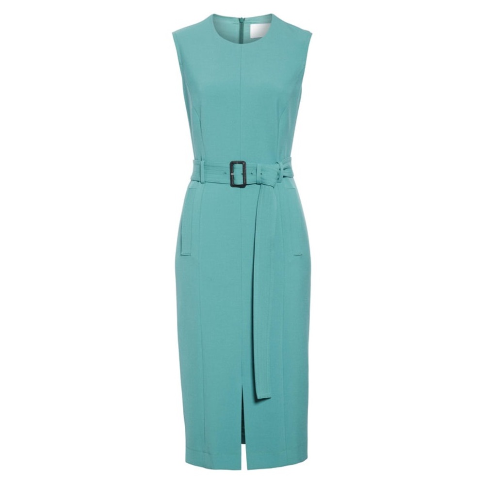 Boss Teal Belted Midi Dress
